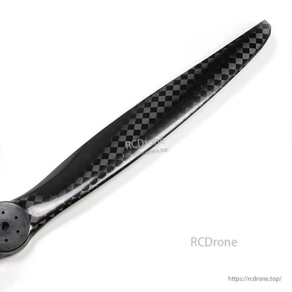 MAD Fluxer Pro 78x30IN Propeller, MAD Fluxer Pro carbon fiber propeller 78x30in with black checkered weave blade and mounting hub
