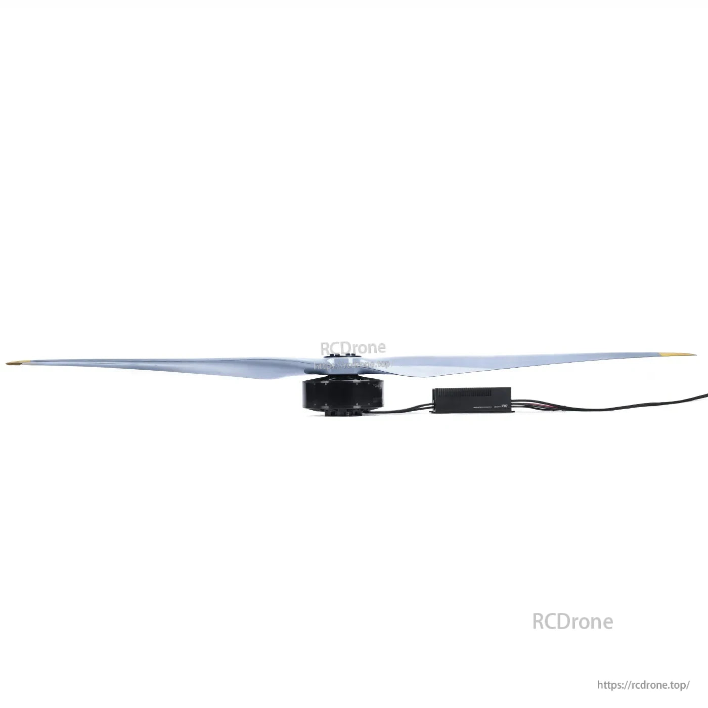 MAD HB40 drone power combo with brushless motor, long propeller blades, and inline ESC with wiring