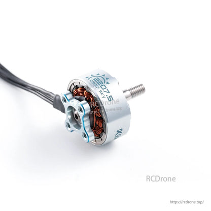 MAD KONKER 2207.5 FPV Motor, MAD KONKER 2207.5 FPV brushless motor with silver bell, exposed copper windings, and threaded shaft