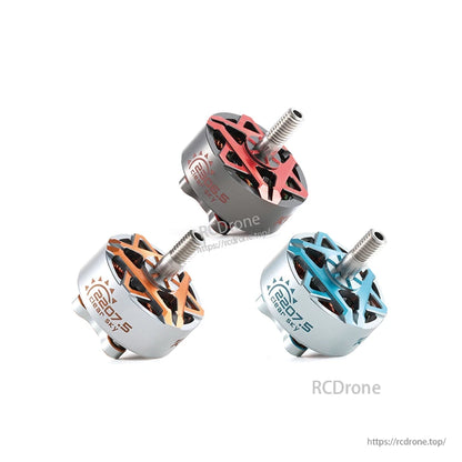 MAD KONKER 2207.5 FPV Motor, MAD KONKER 2207.5 FPV brushless motor with anodized top plate in red, orange and blue color options