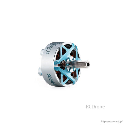 MAD KONKER 2207.5 FPV Motor, MAD KONKER 2207.5 FPV brushless motor with blue and silver housing, exposed copper windings, and threaded shaft