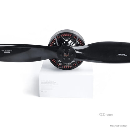 MAD M50C35 PRO EEE Manned Drone Motor, MAD M50C35 Pro drone motor with carbon propeller marked 18.5x6.0 CW mounted on front hub