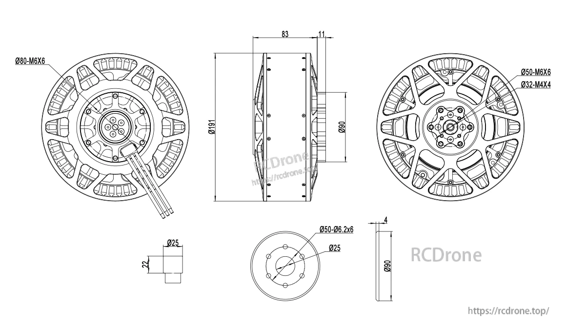 MAD M50C35 PRO EEE Manned Drone Motor