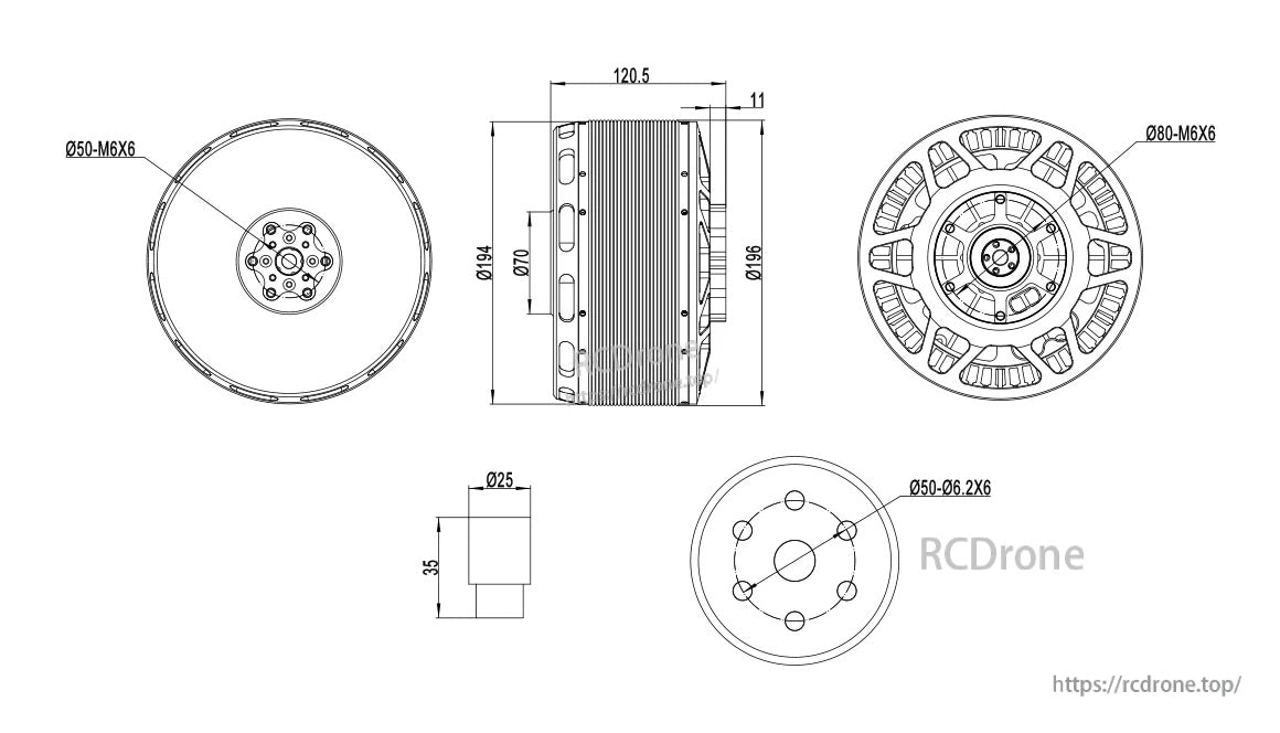 MAD M50C60 PRO IPE Manned Motor
