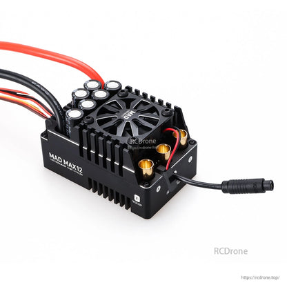 MAD MAX12 250A HV 6-12S Бесщеточный сенсорный ESC для 1/5 RC модели автомобиля, Bluetooth-приложение, IP67, BEC 6/7.4/8.4В