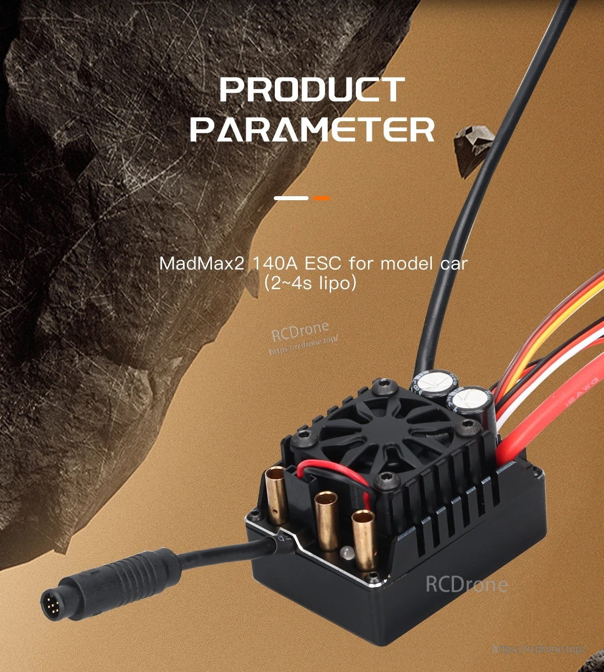 MAD MAX2 140A HV 2-4s Brushless Sensored ESC for 1/10 RC model car