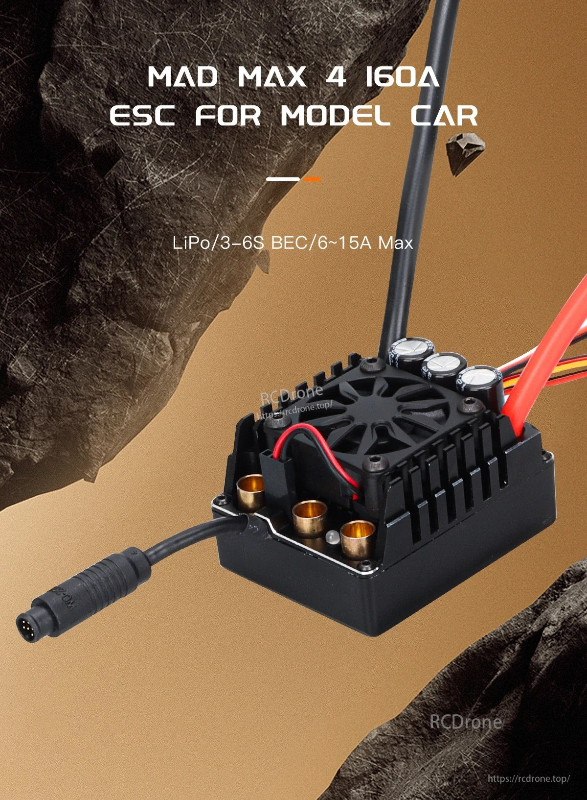 MAD MAX4 160A HV 3-6s Brushless Sensored ESC for 1/8 RC model car