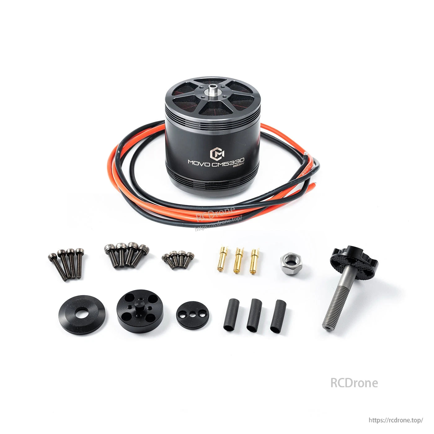 MAD MOVO CM5330 V1.0 FPV Motor, MAD MOVO CM5330 V1.0 FPV brushless motor with red/black wires and mounting hardware set