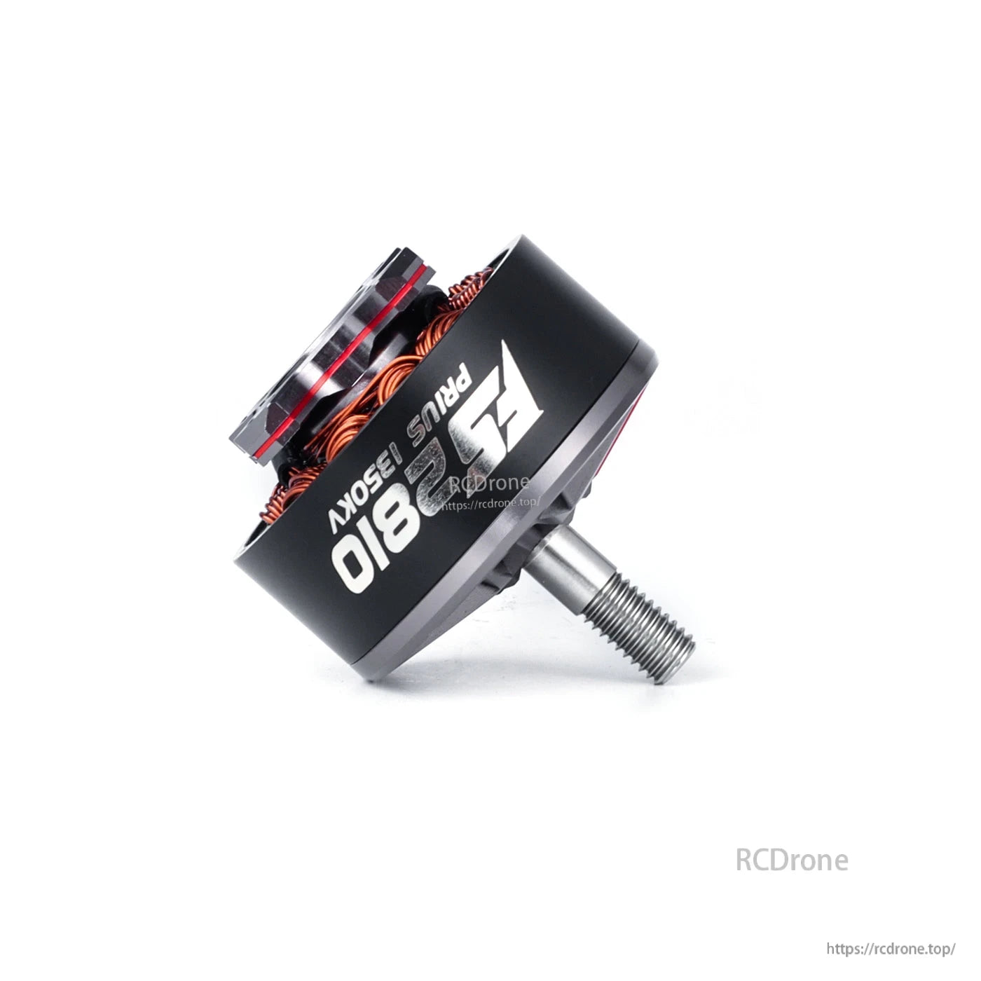 MAD Prius FS2810 V1.0 FPV Drone Motor, MAD Prius FS2810 FPV drone brushless motor with threaded 5mm shaft and visible copper windings