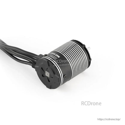 MAD Runner 3652 sensored brushless motor with ribbed aluminum can, rear end cap, and attached wire leads