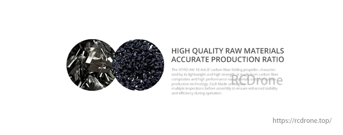 MAD SPIRO Folding Drone Propeller, High-quality materials and precise production ensure the SPIRO AW propeller's lightweight, strength, stability, and efficiency.
