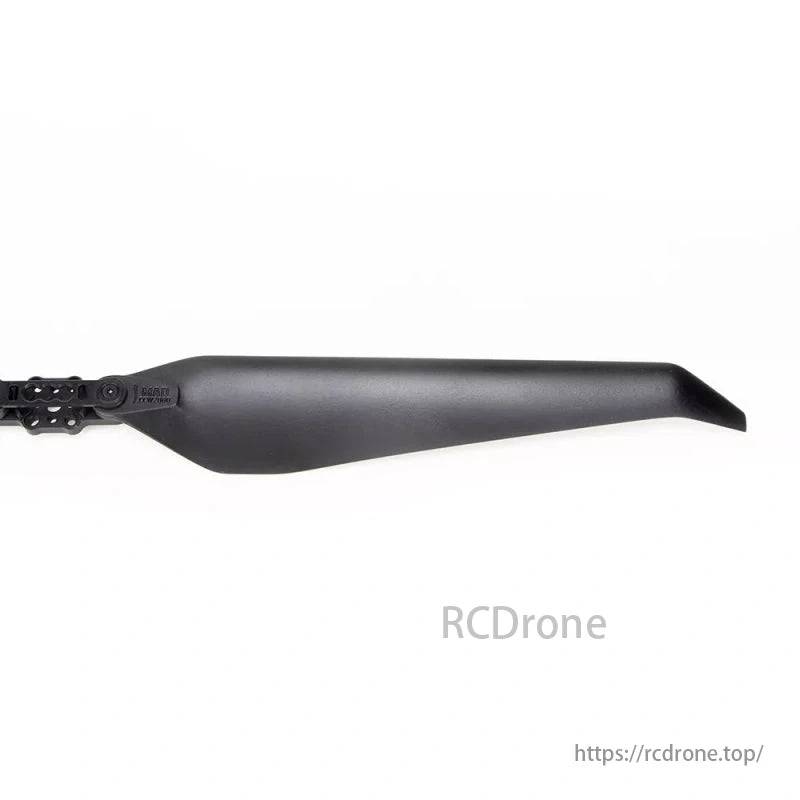 Black propeller blade for RC drone, designed for optimal performance and durability.