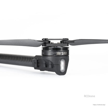 MAD StableCore A508 drone arm with carbon fiber tube and mounted RCDroMAD A508 motor and propeller