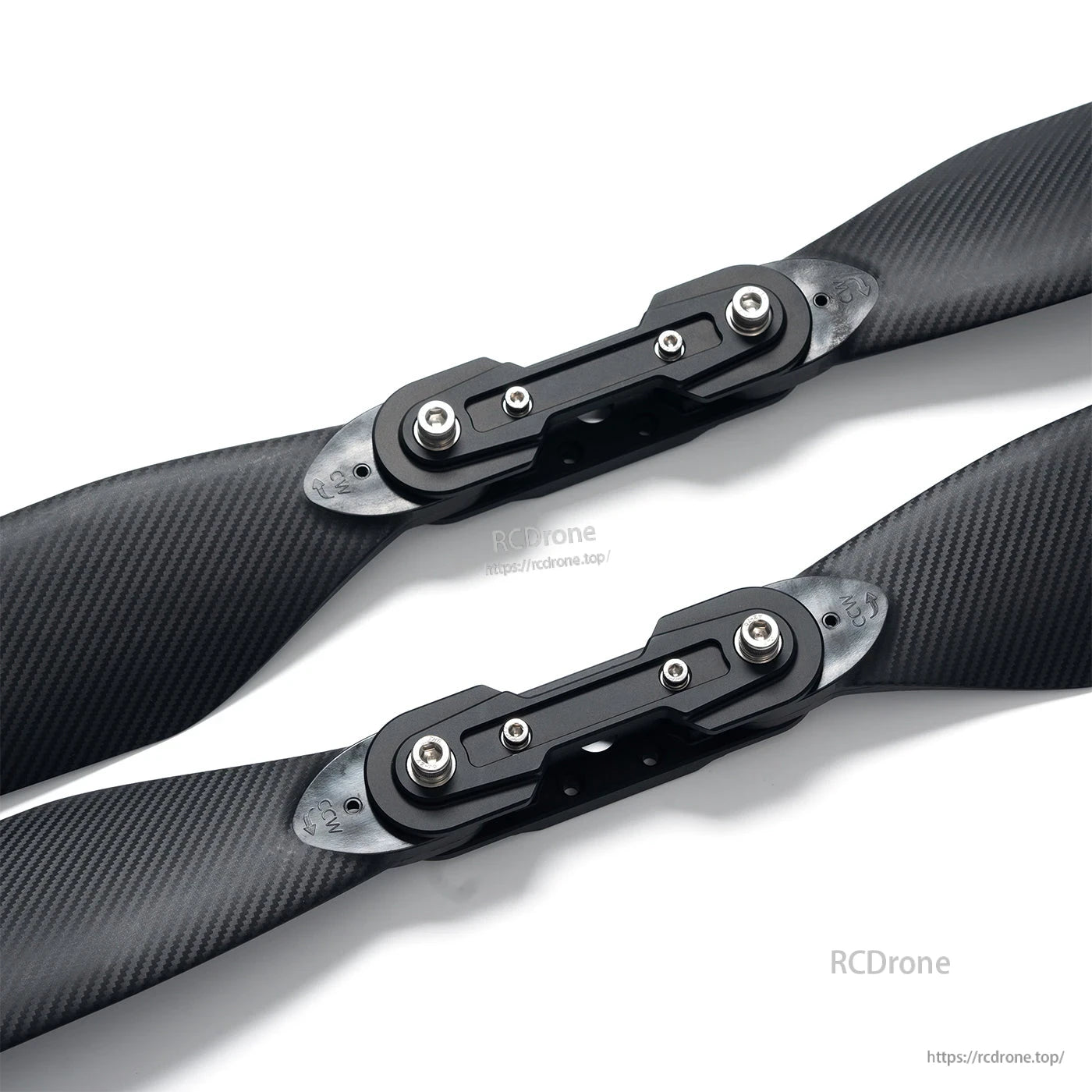 MAD TIPUP 56x20in Polymer Folding Propeller, MAD TIPUP folding polymer propeller with central hinge hub and textured blades, 56x20in