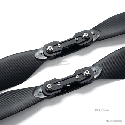 MAD TIPUP 56x20in Polymer Folding Propeller, MAD TIPUP folding polymer propeller with central hinge hub and textured blades, 56x20in