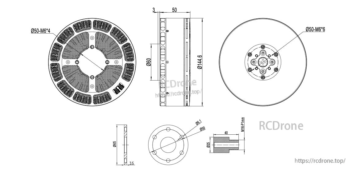MAD V122L eVTOL Drone Motor