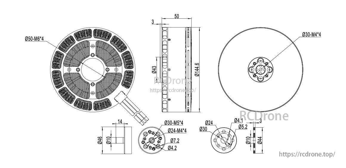 MAD V128 EVTOL UAV Drone Motor