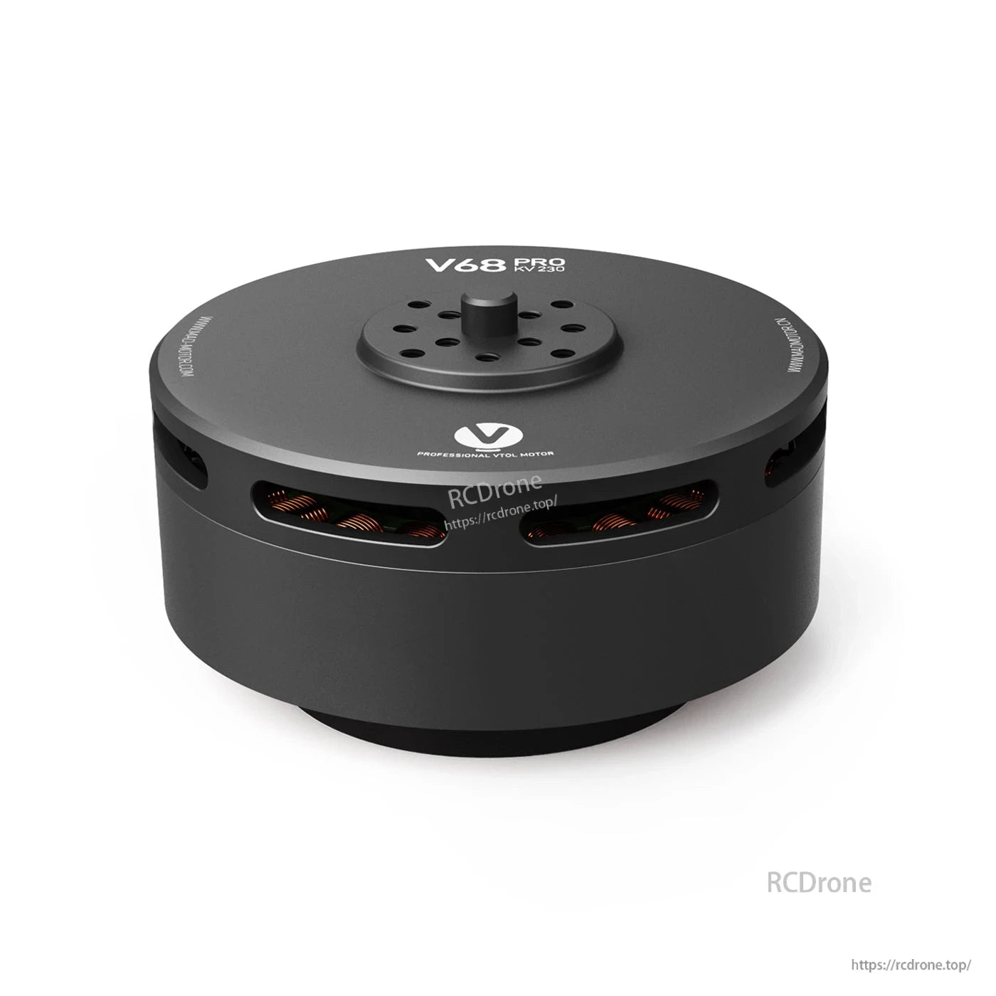 MAD V68 Pro IPE V1.0 230KV eVTOL drone motor with low-profile round housing and top mounting hub