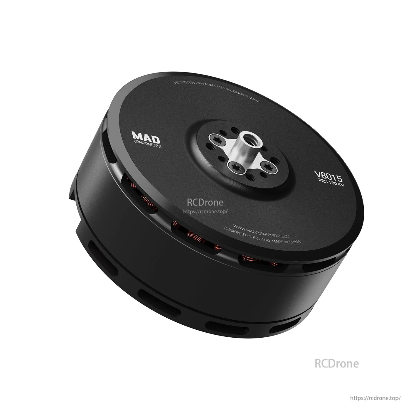 MAD V8015 Pro 180KV brushless drone motor with top mounting plate and multiple bolt holes