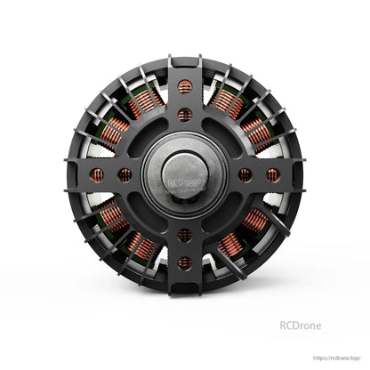 MAD VAX 5330 V2.0 brushless drone motor front view with black housing, cooling vents, and copper windings