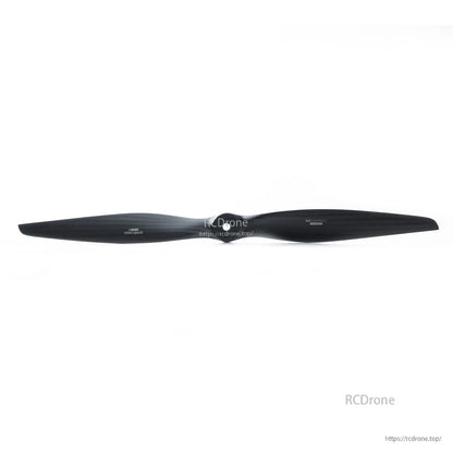MAD VC 19x11-R 19x11 inch Carbon Fiber Propeller, MAD VC 19x11-R 19x11-inch carbon fiber two-blade propeller in black finish on white background