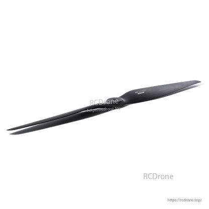 MAD VC 21x10-R IN Carbon Fiber Propeller, MAD VC 21x10-R carbon fiber propeller blade with black finish and tapered hub, single prop view