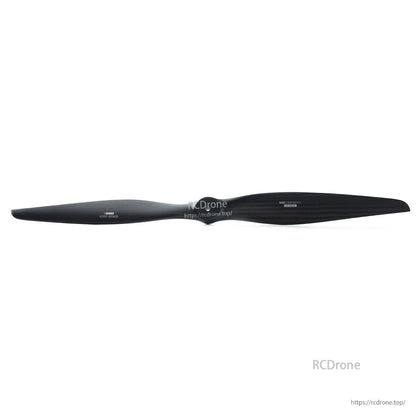 MAD VC 27x12-R right-hand carbon fiber fixed-wing drone propeller, single black blade on white background