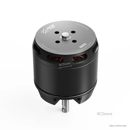 MAD X3520 IPE V1.0 eVTOL Airplane Drone Motor, MAD X3520 IPE V1.0 eVTOL airplane drone brushless motor with black housing, top mount holes, and vent slots