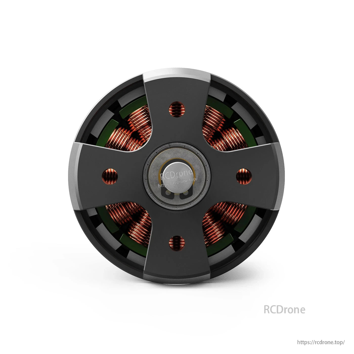 MAD X3520 IPE V1.0 eVTOL Airplane Drone Motor, Top view of MAD X3520 IPE V1.0 eVTOL airplane drone brushless motor with multi-spoke rotor and copper windings