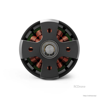 MAD X3520 IPE V1.0 eVTOL Airplane Drone Motor, Top view of MAD X3520 IPE V1.0 eVTOL airplane drone brushless motor with multi-spoke rotor and copper windings