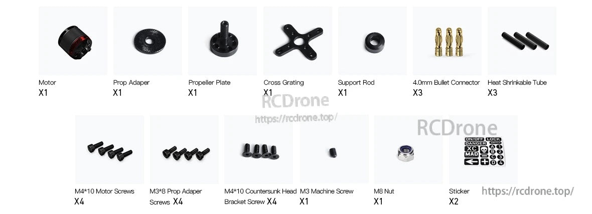 MAD X4219 short shaft accessories list