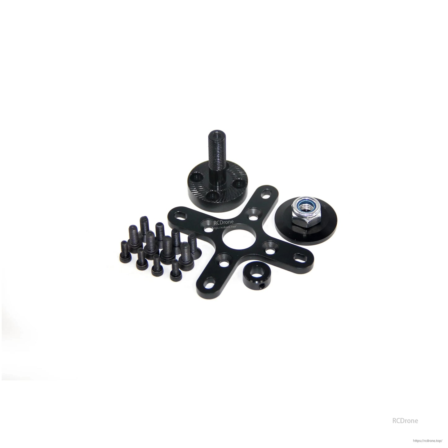 MAD X4229 eVTOL Airplane Drone Motor, Mounting hardware kit for MAD X4229 eVTOL drone motor with cross mount plate, screws, and locknut