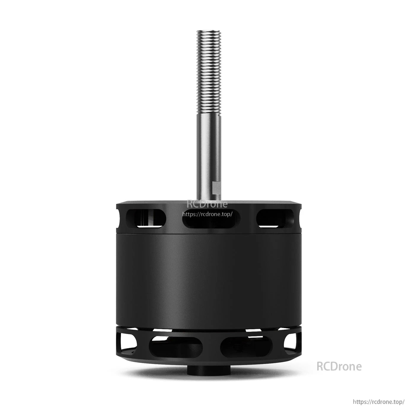 MAD X5225 long-shaft brushless drone motor with black can body and threaded shaft for prop mounting