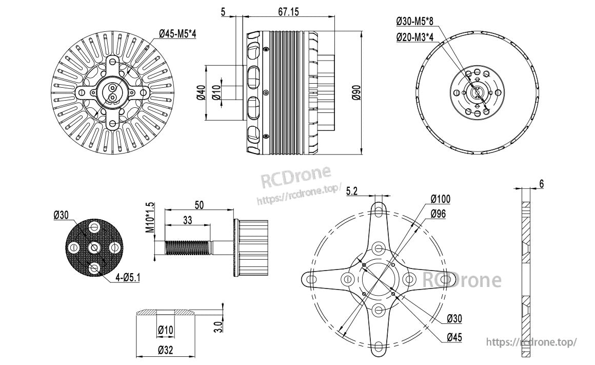 MAD X8025 eVTOL Airplane Drone Motor