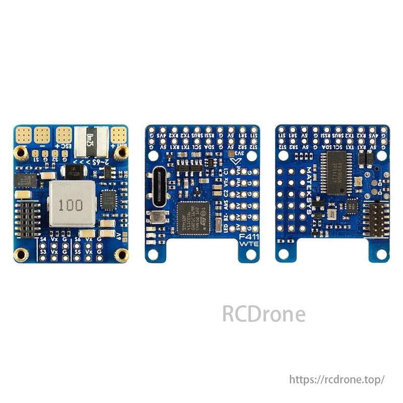 MATEK F411-WTE BMI270 Baro OSD Dual BEC 132A Corrente Senor 2-6S INAV Controlador de vôo para avião RC de asa fixa