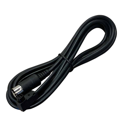 Futaba Micro-Din Trainer Cord Accessory, black coiled cable with micro-DIN plug and molded connector
