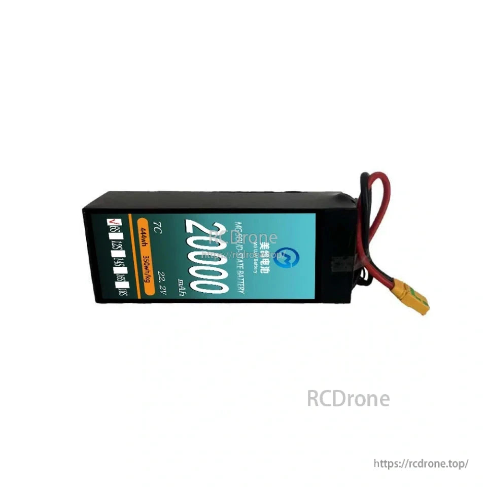 MG UAV 20000mAh 6S/12S/14S 7C 22.2V/44.4V/51.8V 350Wh/kg 고체 리포 배터리, 중대 ...