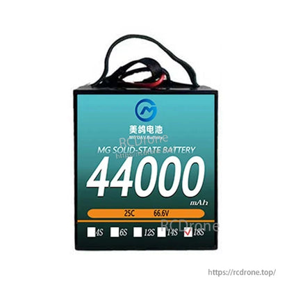 High-capacity 44000mAh MG solid-state battery, 25C 66.6V 18S, designed for agricultural drones, offering durable, efficient power performance.