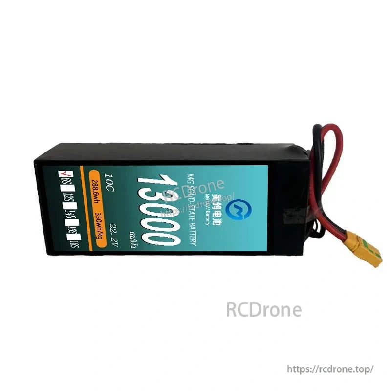 MG UAV Solid-State Lipo Battery 13000mAh 10C, 6S/12S/14S (22.2V/44.4V/51.8V) for Heavy-Load UAVs