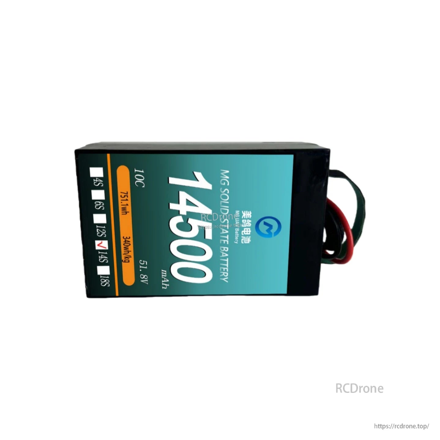 MG UAV Solid-State Lipo Battery 14500mAh 10C (6S/12S/14S) for Heavy-Load, Long-Endurance UAV Power Systems