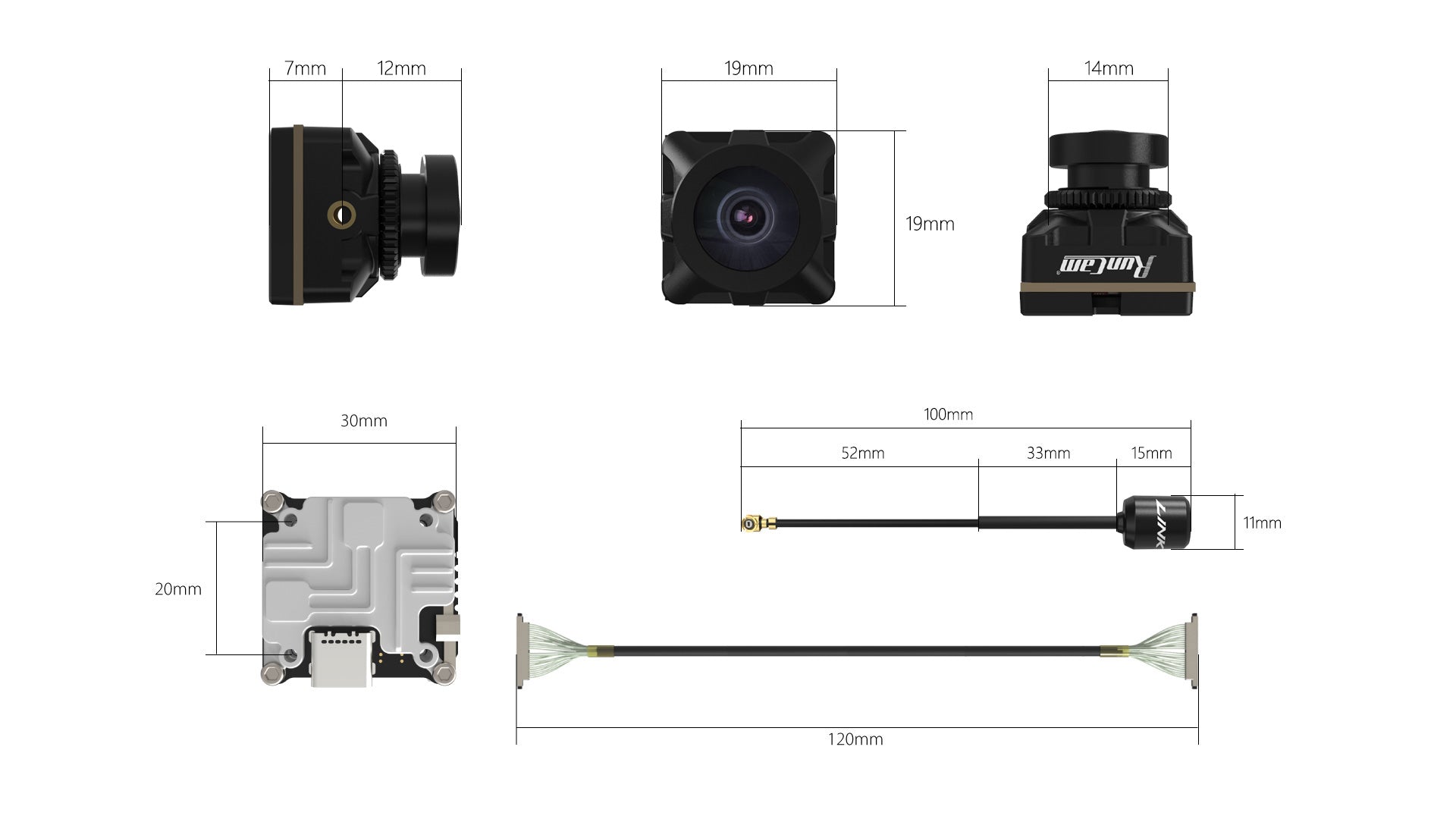 LINK MIPI RunCam Link MIPI HD Kit, RUNCAM MIPI Image Sensor 1/2.9” resolution 1280*720@60f