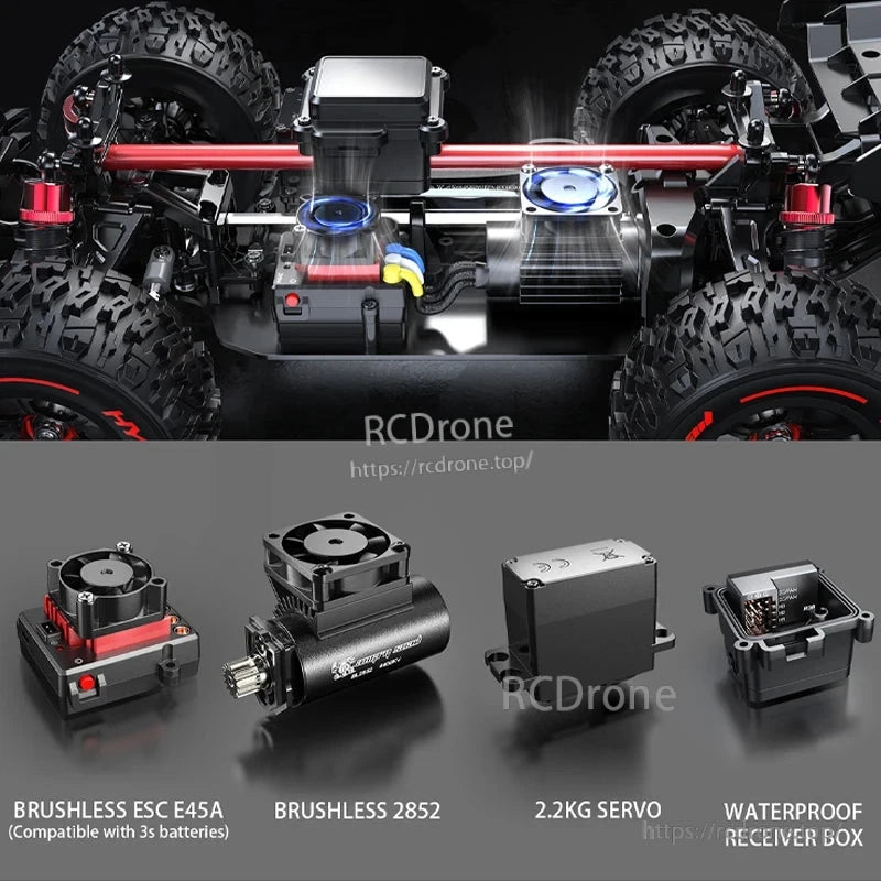 MJX 14209/14210 V3.0 1/14 Rc Car, High-performance 4WD off-road RC truck with brushless system, 75km/h speed, waterproof receiver, metal chassis, and 2.4G RTR for durable, fast adventures.