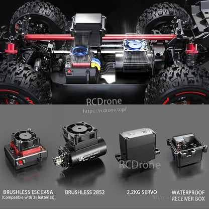 MJX 14209/14210 V3.0 1/14 Rc Car, High-performance 4WD off-road RC truck with brushless system, 75km/h speed, waterproof receiver, metal chassis, and 2.4G RTR for durable, fast adventures.