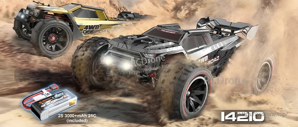 MJX 14209/14210 V3.0 1/14 Rc Car, Features include 2.4G full proportional throttle and steering with controller mode set to MODE1.