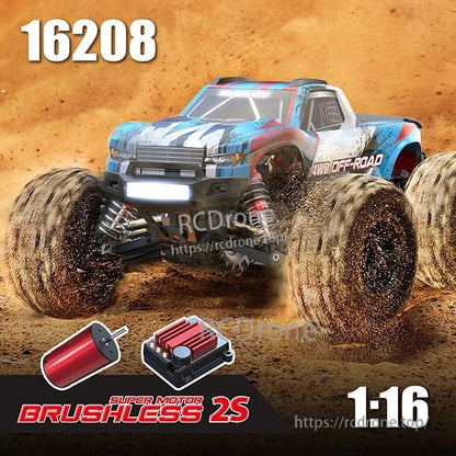 MJX Hyper Go 1/16 Brushless RC Car, MJX Hyper Go is a 1/16 scale brushless 4WD RC car with a 2845 motor and 45A ESC for high-performance off-road racing and stunts.