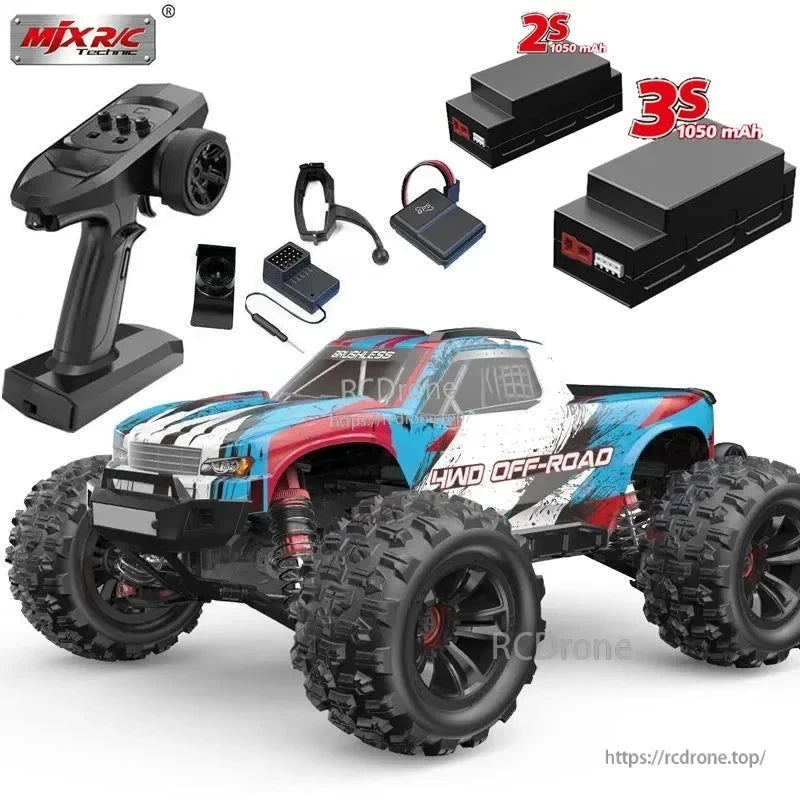 MJX Hyper Go 1/16 Brushless RC Car 4WD, 2845 Motor, 45A ESC, 45km/h, 2.4G Remote, 7.4V 1050mAh, Models 16208/16209