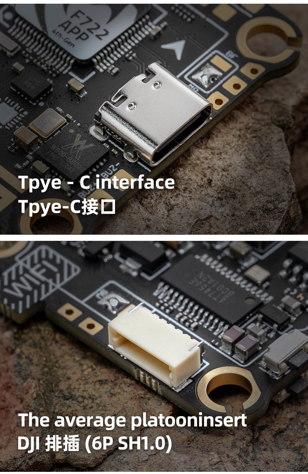 Diatone MAMBA F722 APP MK4 WIFI/DJI Flight Controller Stack - F7 45A/55A/65A 128K BLHeli32 ESC 6S 4in1 Dshot1200 Brushless ESC 14 average platooninsert DJI $Fui (6P SHI.