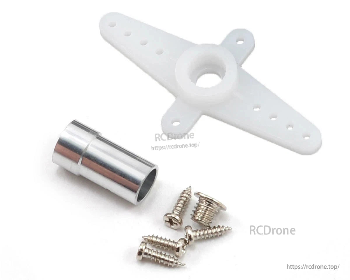 MKS DS65K Digital Servo, White servo arm kit for DLG/F3K gliders; 2.20 kg-cm torque, 8.5mm shaft, 3.5–6.0V compatible.