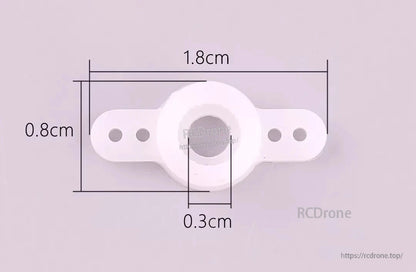 MKS DS65K Digital Servo, White servo motor mount with 1.8cm width and 0.8cm height