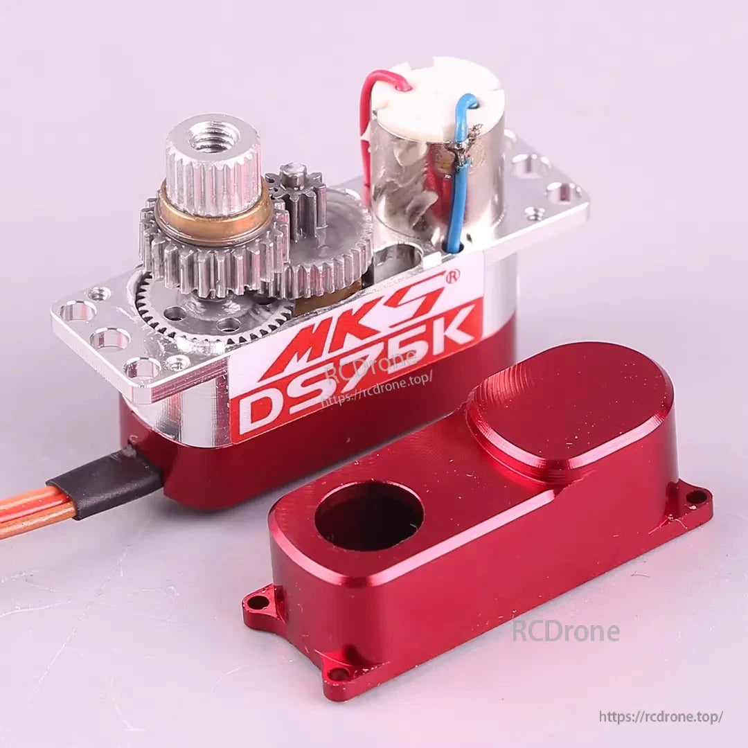 MKS DS75K Digital Micro Servo, MKS DS75K micro servo: coreless, metal gears, 7.5g, 23x9x16.7mm, 3.5–6.0V.